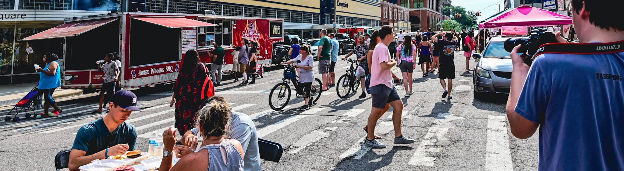 street festival in downtown Lansing