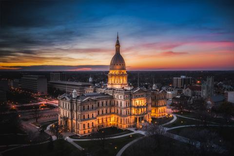 Capitol building in Lansing Michigan